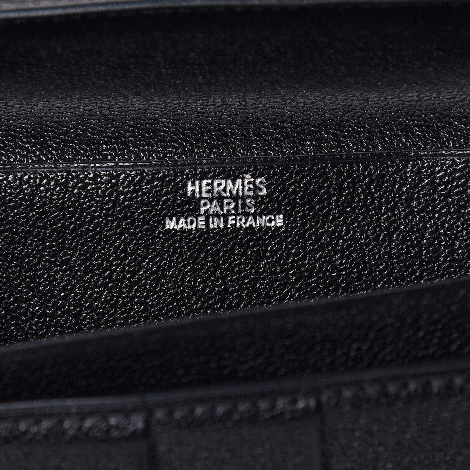 Hermes Chevre Mysore Bearn Gusset Wallet Black 6 of 8