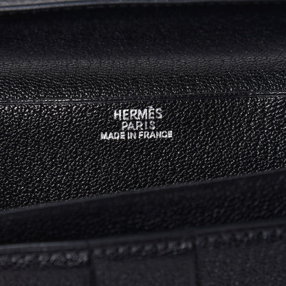Hermes Chevre Mysore Bearn Gusset Wallet Black 6 of 8
