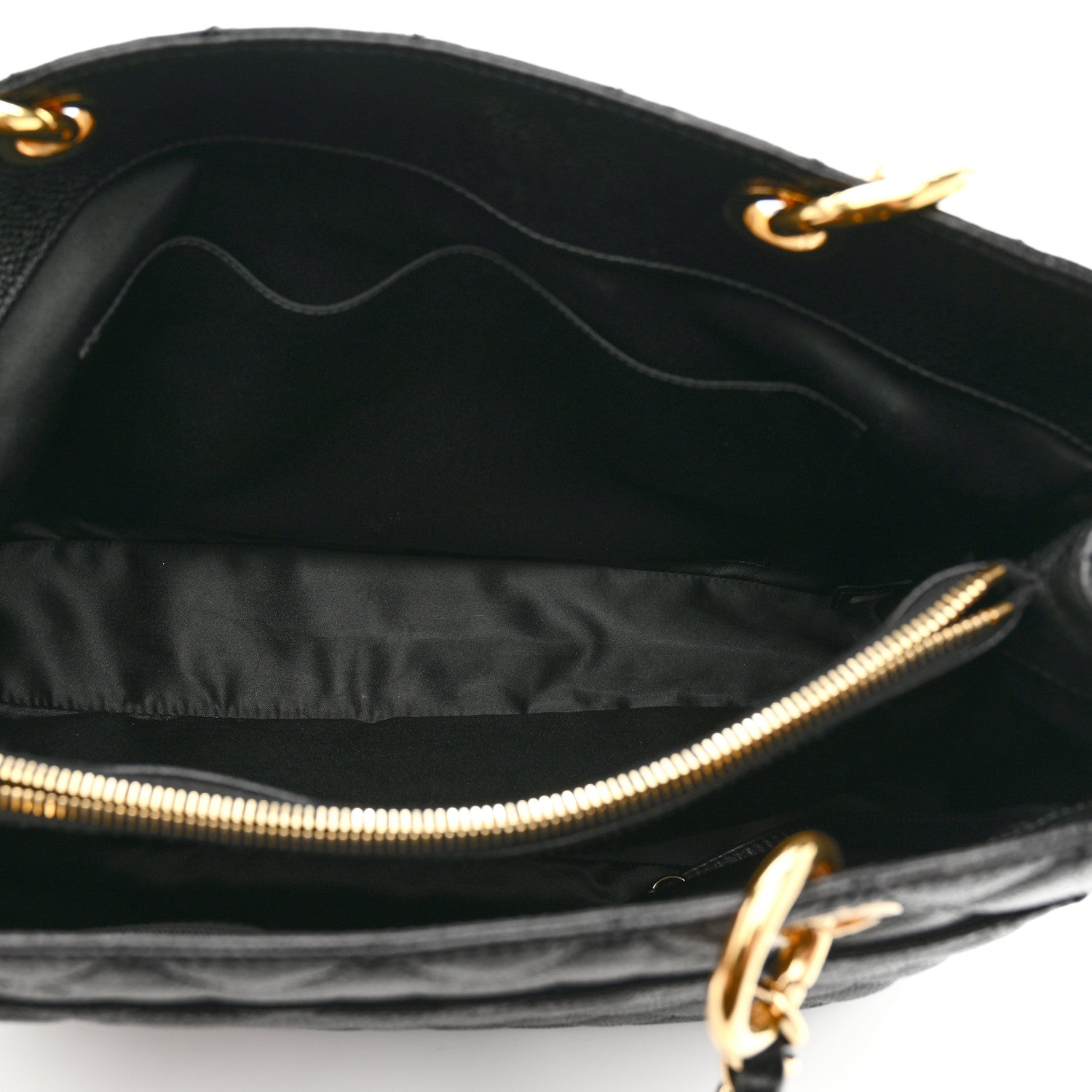 Chanel Caviar Quilted Grand Shopping Tote GST Black 5 of 11