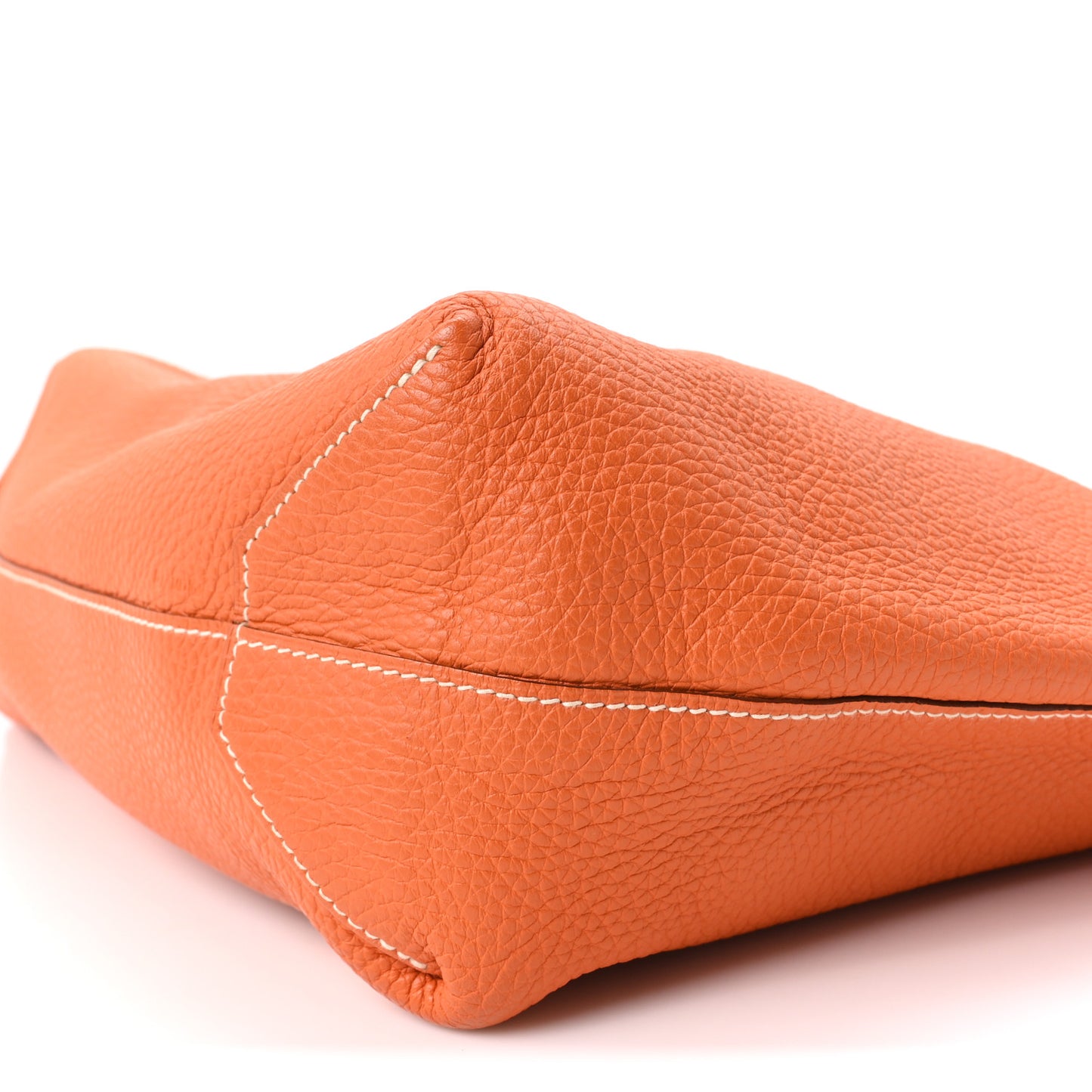 Taurillon Clemence Double Sens 45 Reversible Tote Orange Gold