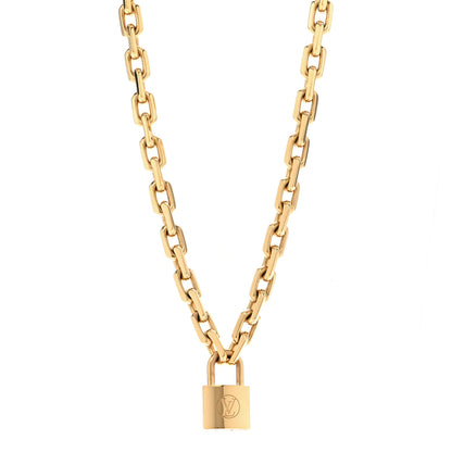 Louis Vuitton LV Edge Necklace Cadenas Gold 1 of 7