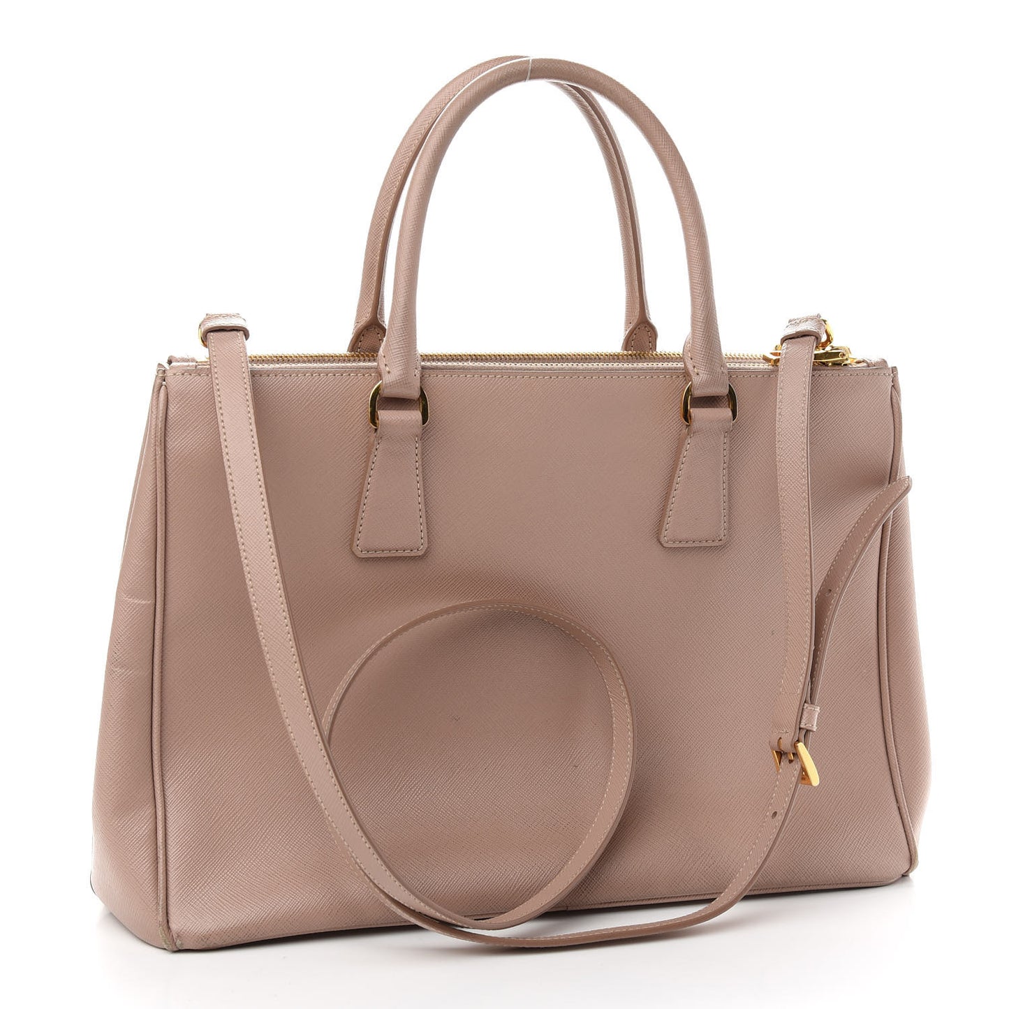Saffiano Medium Galleria Double Zip Tote Cammeo