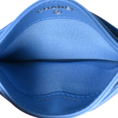 Chanel Lambskin Quilted Chanel 19 Card Holder Blue 5 of 8