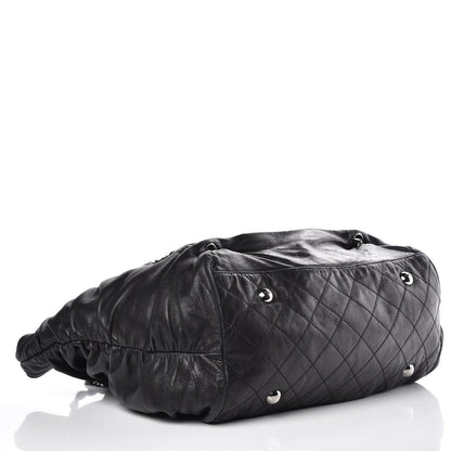 Chanel Lambskin Chain Shoulder Bag Black 4 of 26