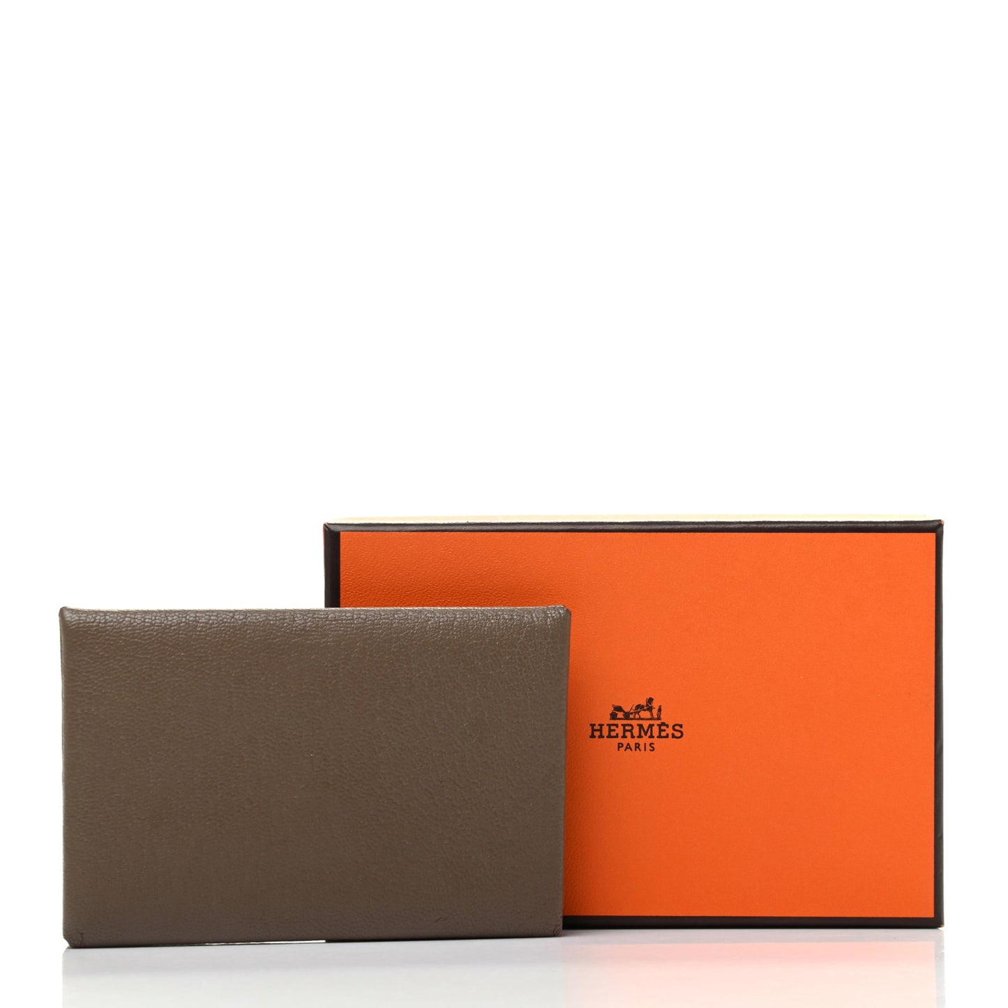 Chevre Mysore Calvi Card Case Etoupe