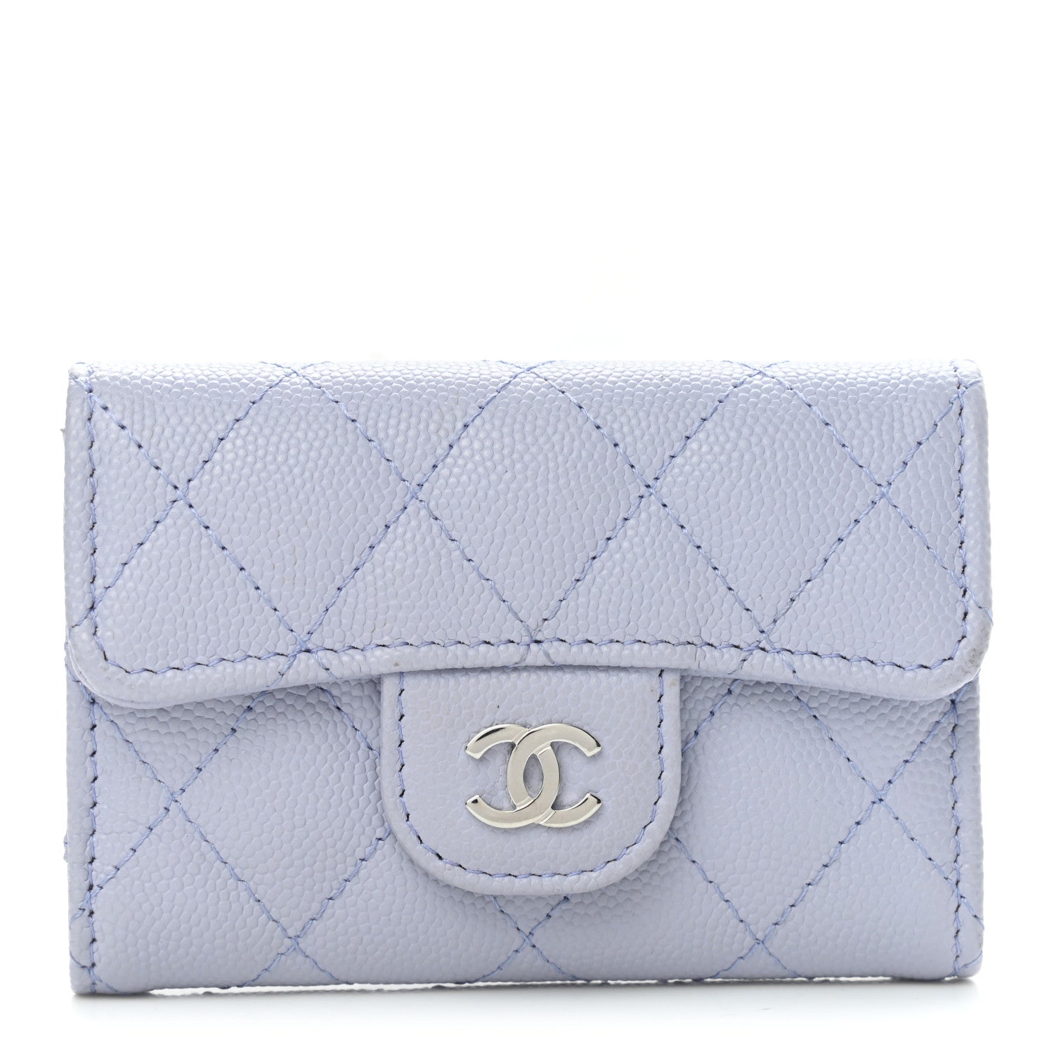 Chanel Caviar Quilted Classic 4 Key Holder Wallet Light Purple 1 of 10