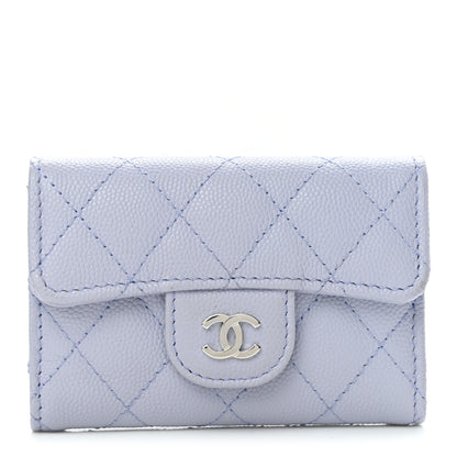 Chanel Caviar Quilted Classic 4 Key Holder Wallet Light Purple 1 of 10