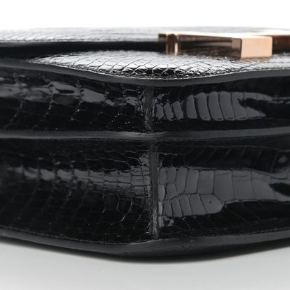 Hermes Shiny Porosus Crocodile Constance 24 Black 9 of 10
