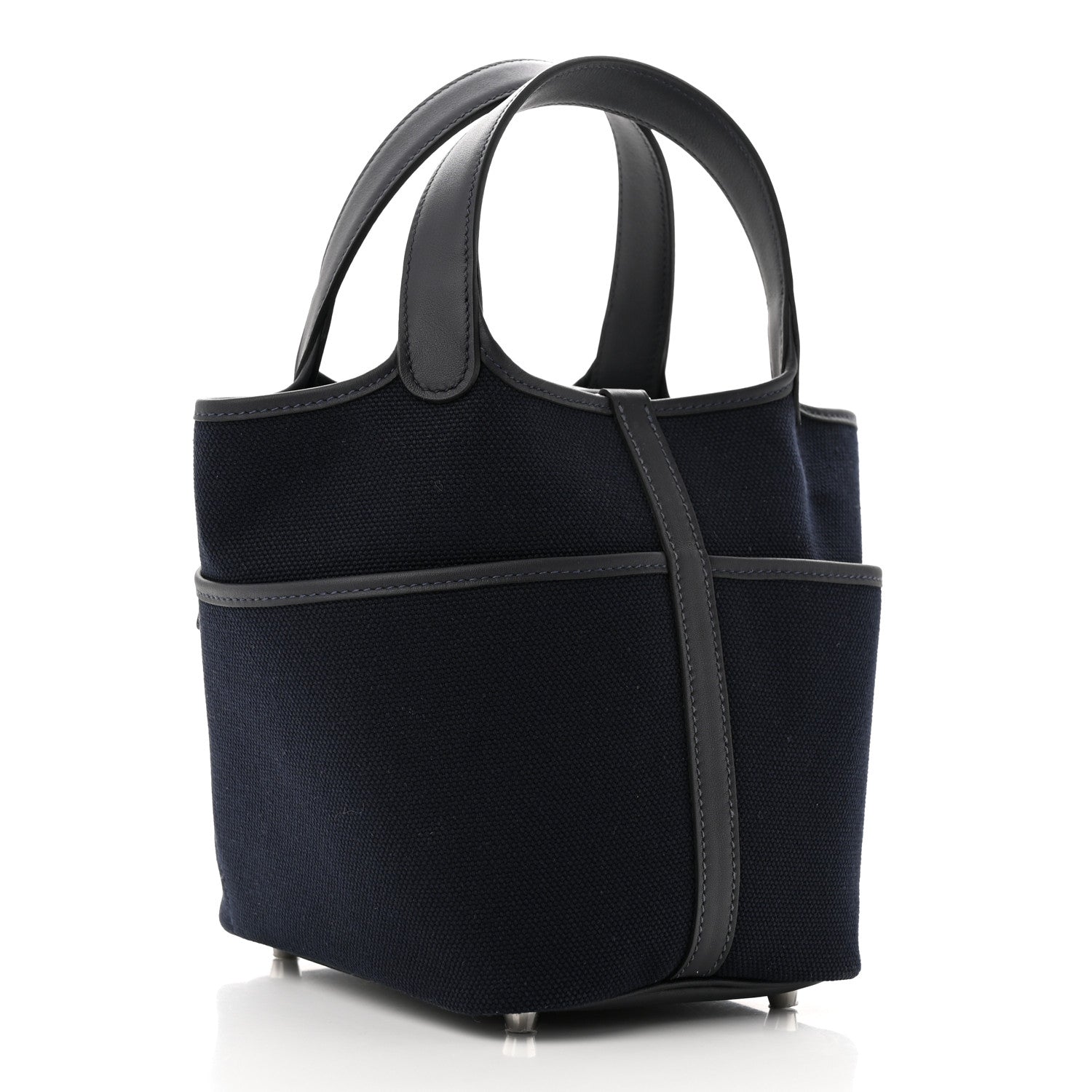 Hermes Toile Goeland Swift Cargo Picotin Lock 18 Bleu Nuit 2 of 10