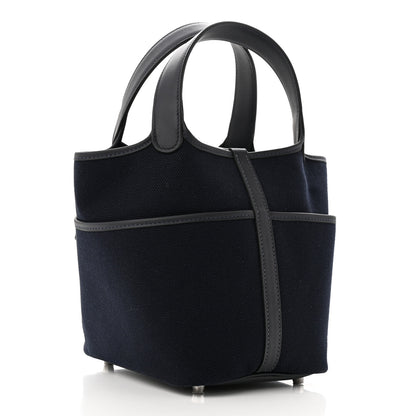 Hermes Toile Goeland Swift Cargo Picotin Lock 18 Bleu Nuit 2 of 10