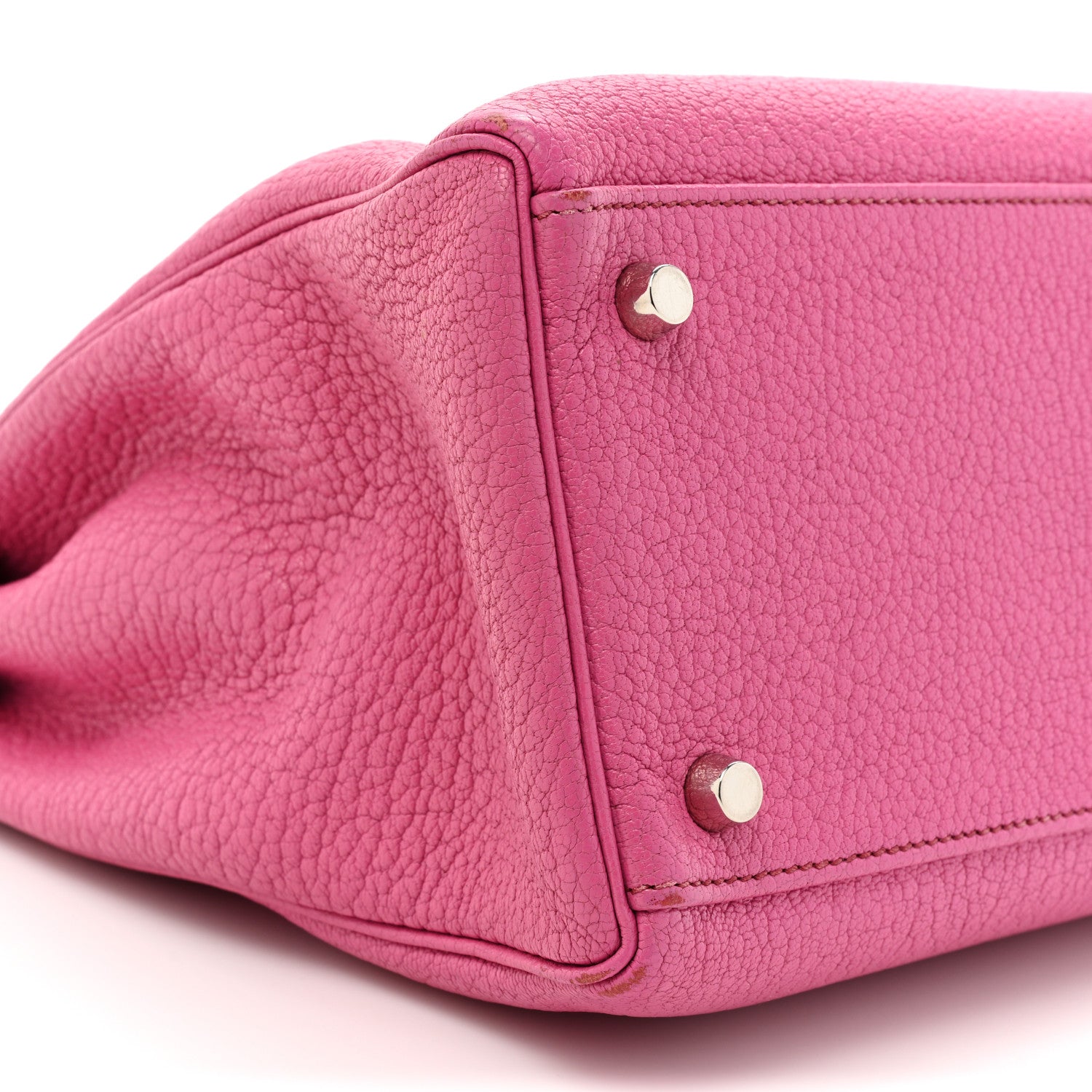 Hermes Chevre de Coromandel Kelly Retourne 32 Fuchsia 8 of 14