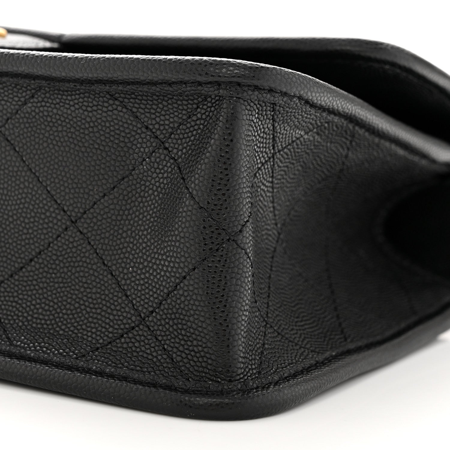 Chanel Caviar Quilted School Memory Small Top Handle Flap Black 10 of 11