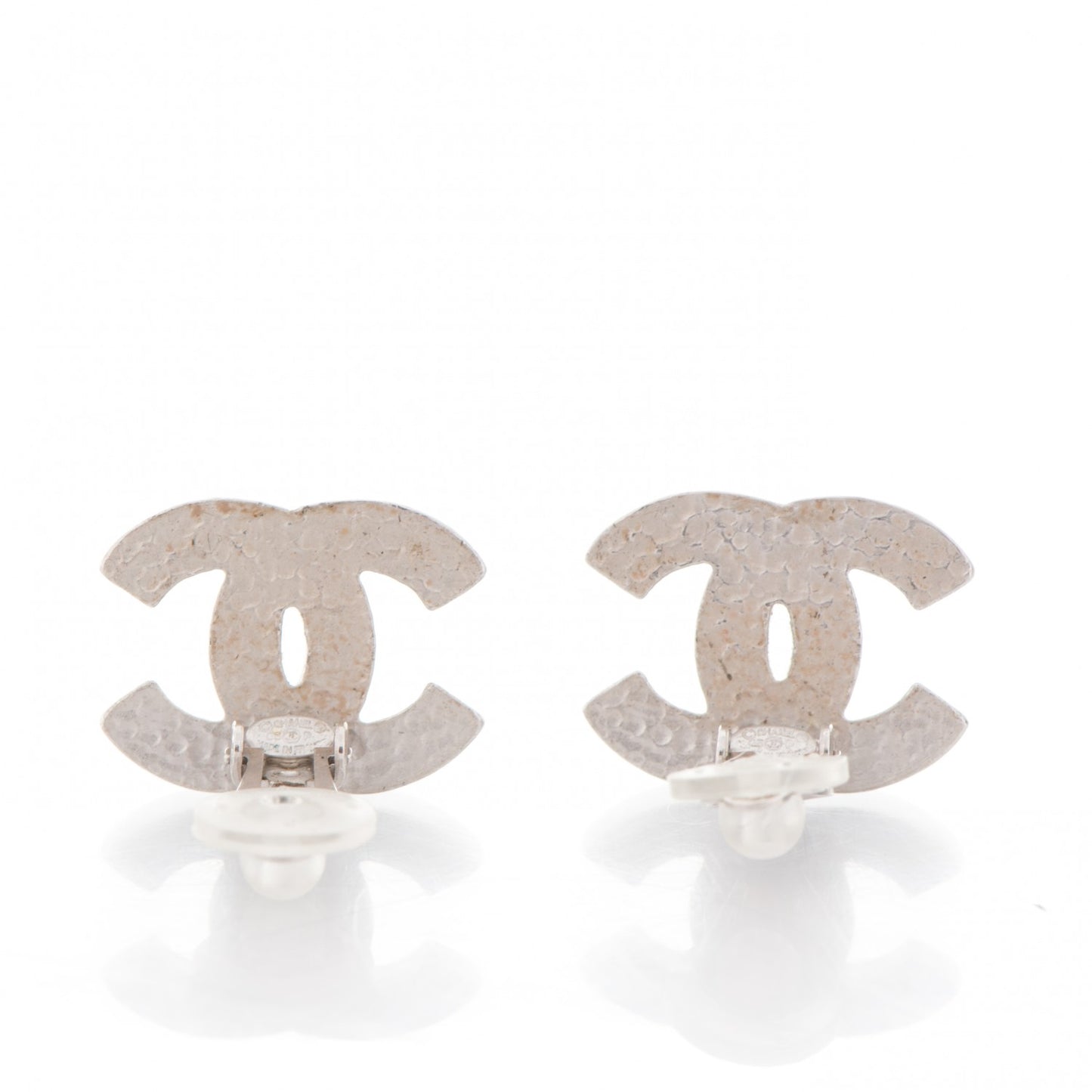 Enamel CC Clip On Earrings Multicolor