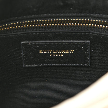 Saint Laurent Lambskin Quilted Victoire Camera Bag Blanc Vintage 6 of 10