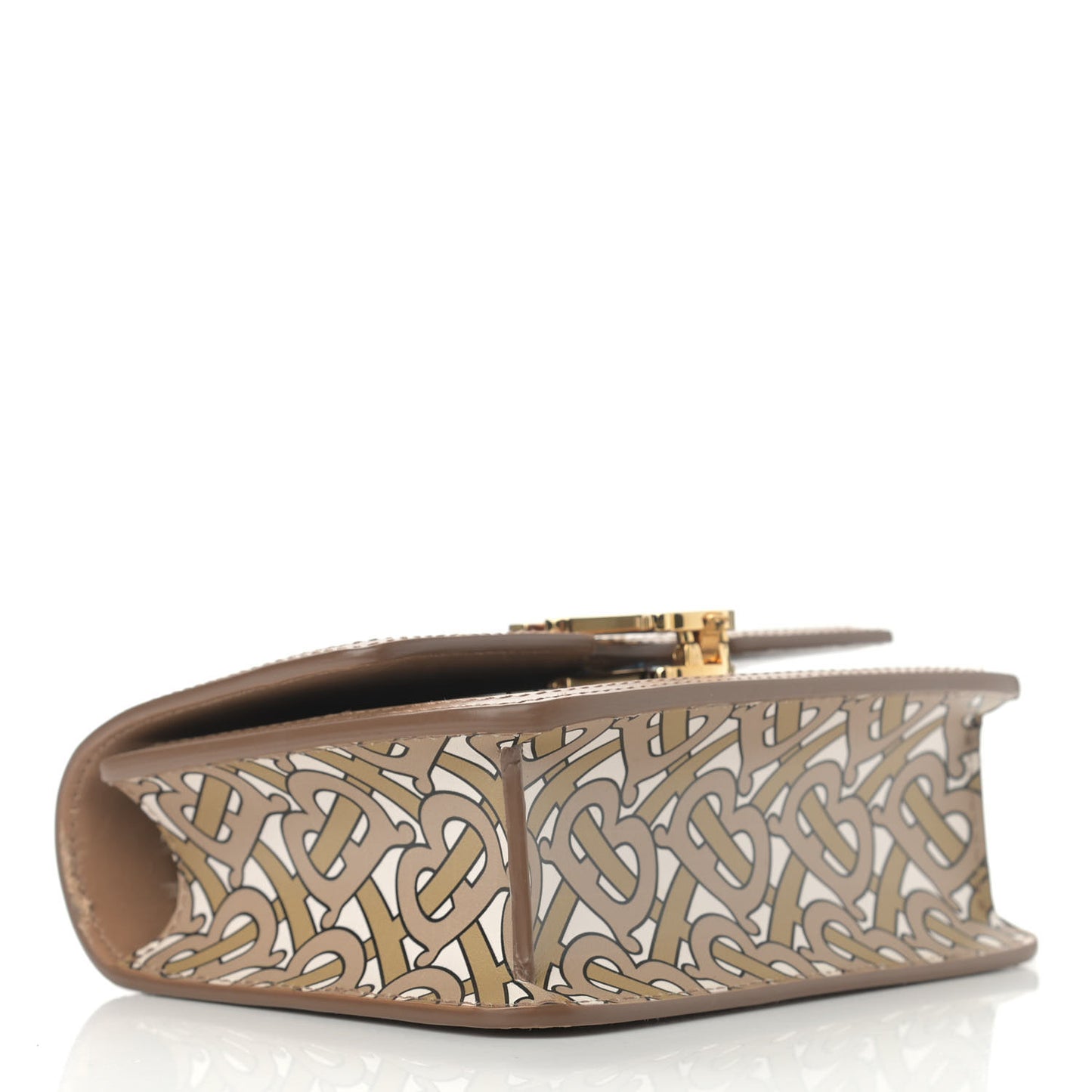 Calfskin Monogram Mini TB Bag Beige