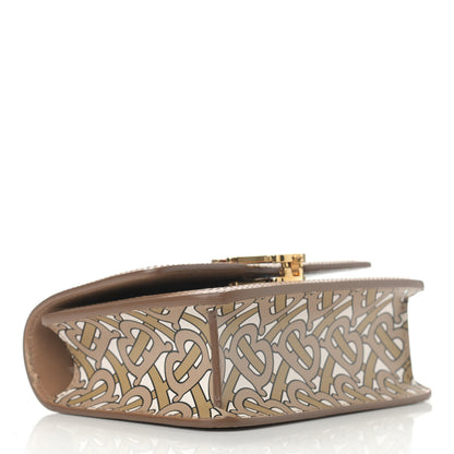 Burberry Calfskin Monogram Mini TB Bag Beige 4 of 15