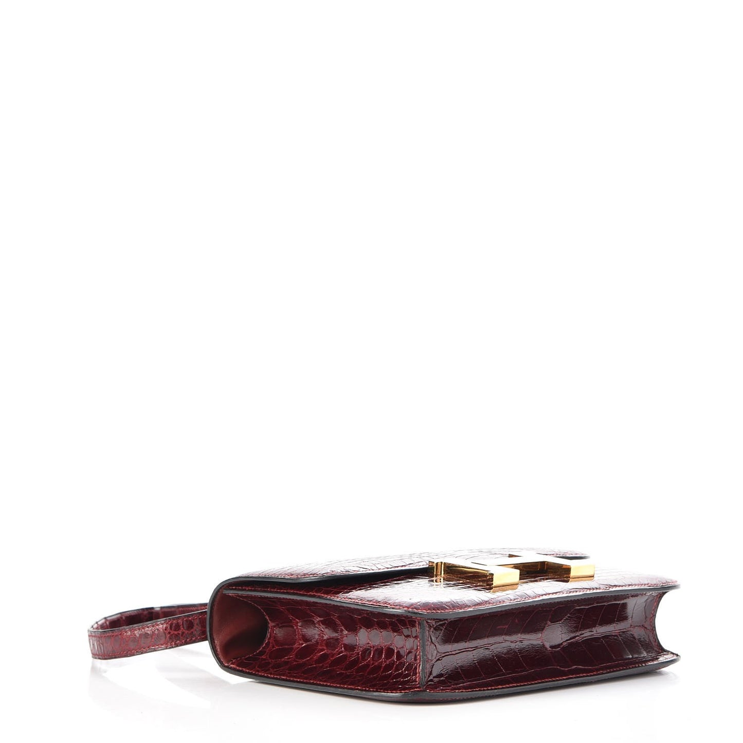 Shiny Alligator Constance 23 Bordeax