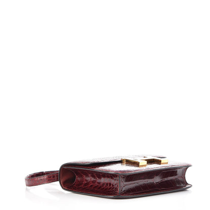 Hermes Shiny Alligator Constance 23 Bordeax 4 of 18