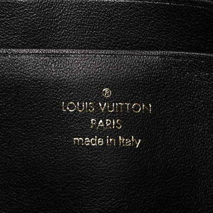 Louis Vuitton Calfskin Bubblegram Wallet On Strap Black 6 of 9