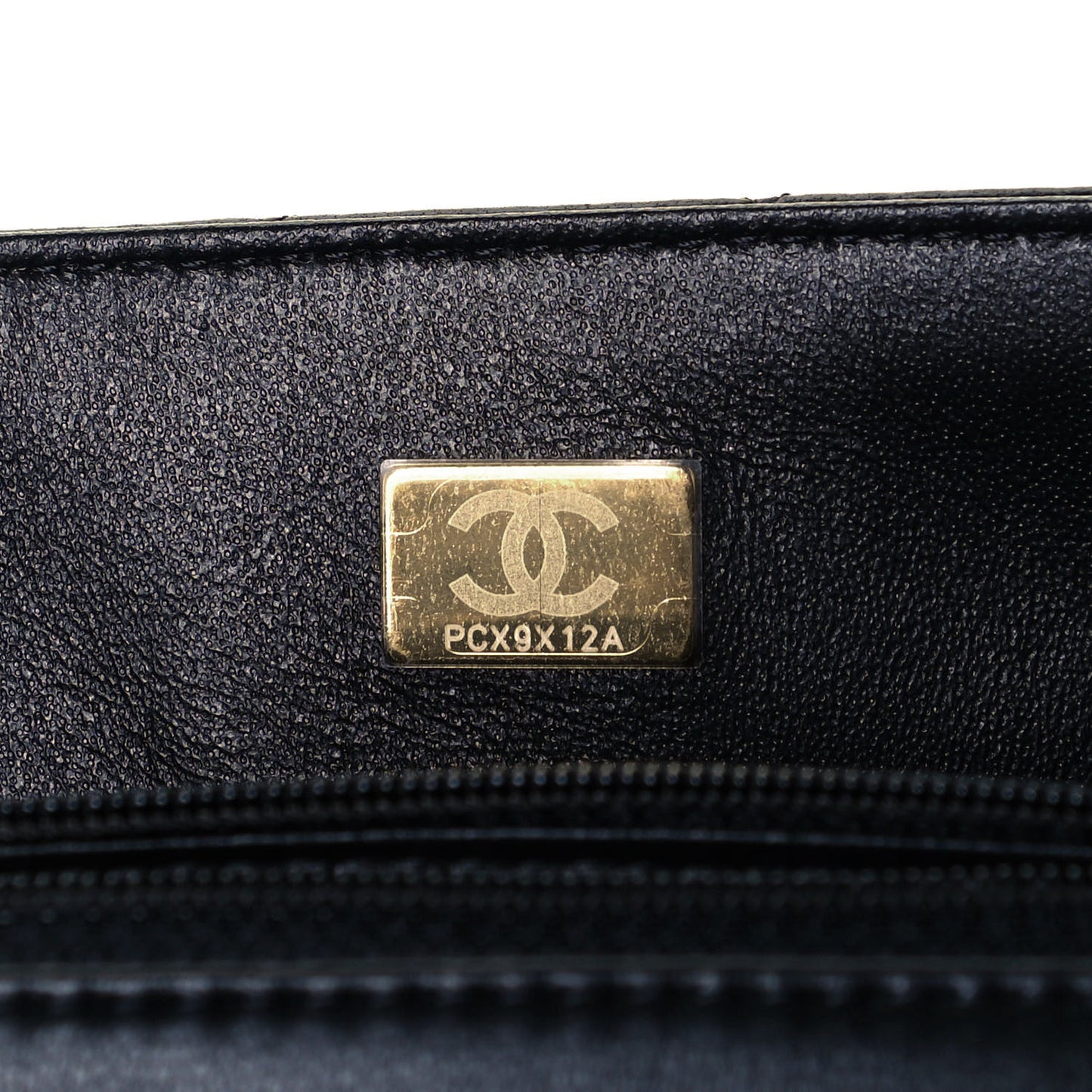 Lambskin Quilted Mini Rectangular Flap Black