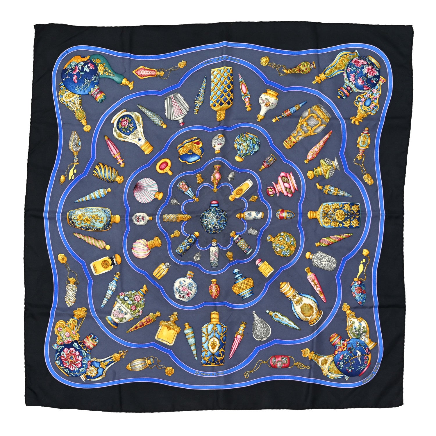 Hermes Silk Qu' Importe Le Flacon Scarf 90 1 of 6