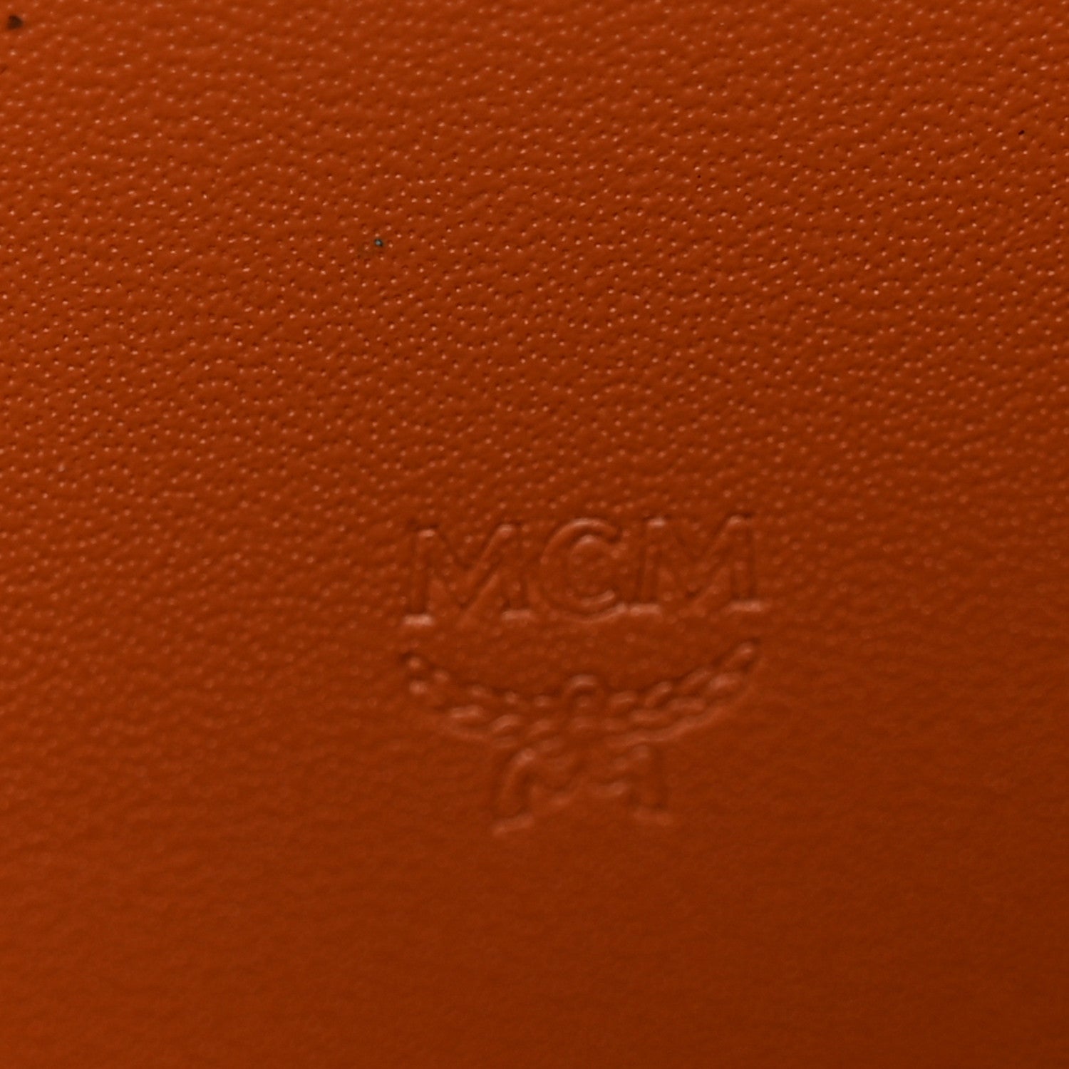 MCM Visetos Large Zip Around Wallet Cognac 6 of 8