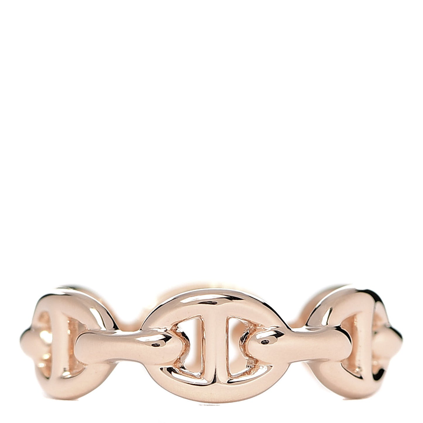 18K Rose Gold PM Chaine D'Ancre Enchainee Ring 47 4