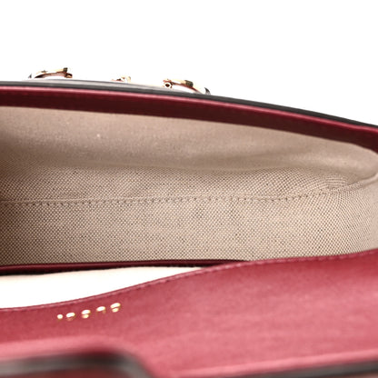 Gucci Arabella Calfskin Horsebit 1955 Shoulder Bag Rosso Ancora 5 of 10
