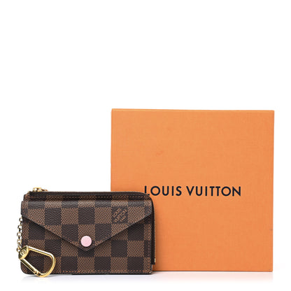 Louis Vuitton Damier Ebene Recto Verso Card Holder Rose Ballerine 9 of 9