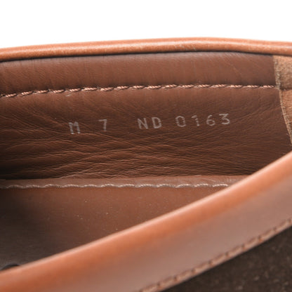 Louis Vuitton Suede Hockenheim Loafers 7 Brown 8 of 10