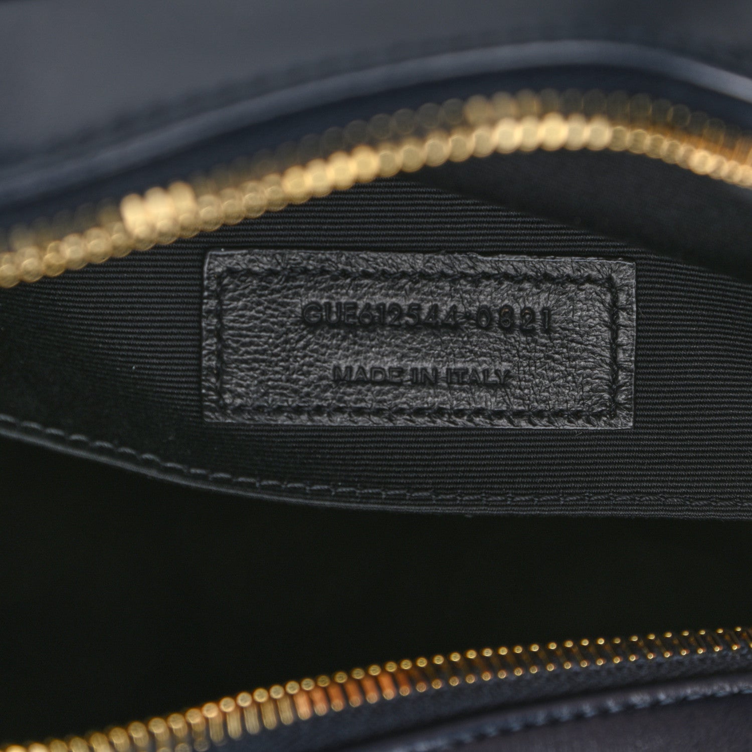 Saint Laurent Calfskin Matelasse Monogram Lou Camera Bag Navy 7 of 9