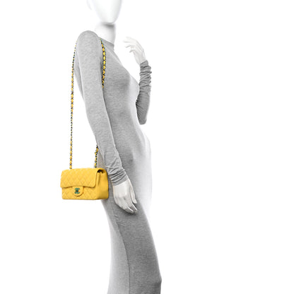 Chanel Lambskin Quilted Mini Rectangular Flap Yellow 2 of 10