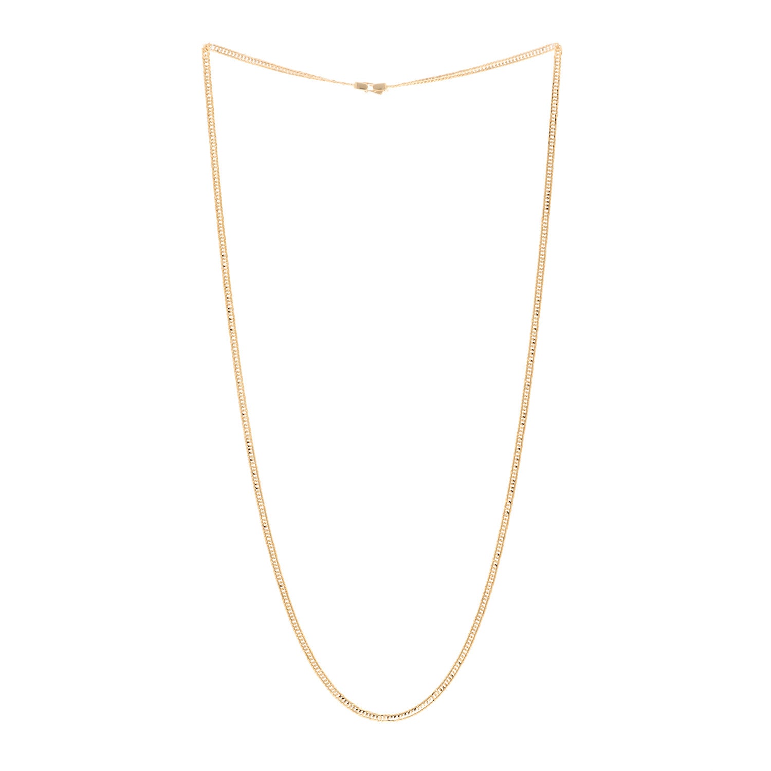 Parker & West by FASHIONPHILE 18K Yellow Gold Curb Chain Necklace 19.75" 3 of 6