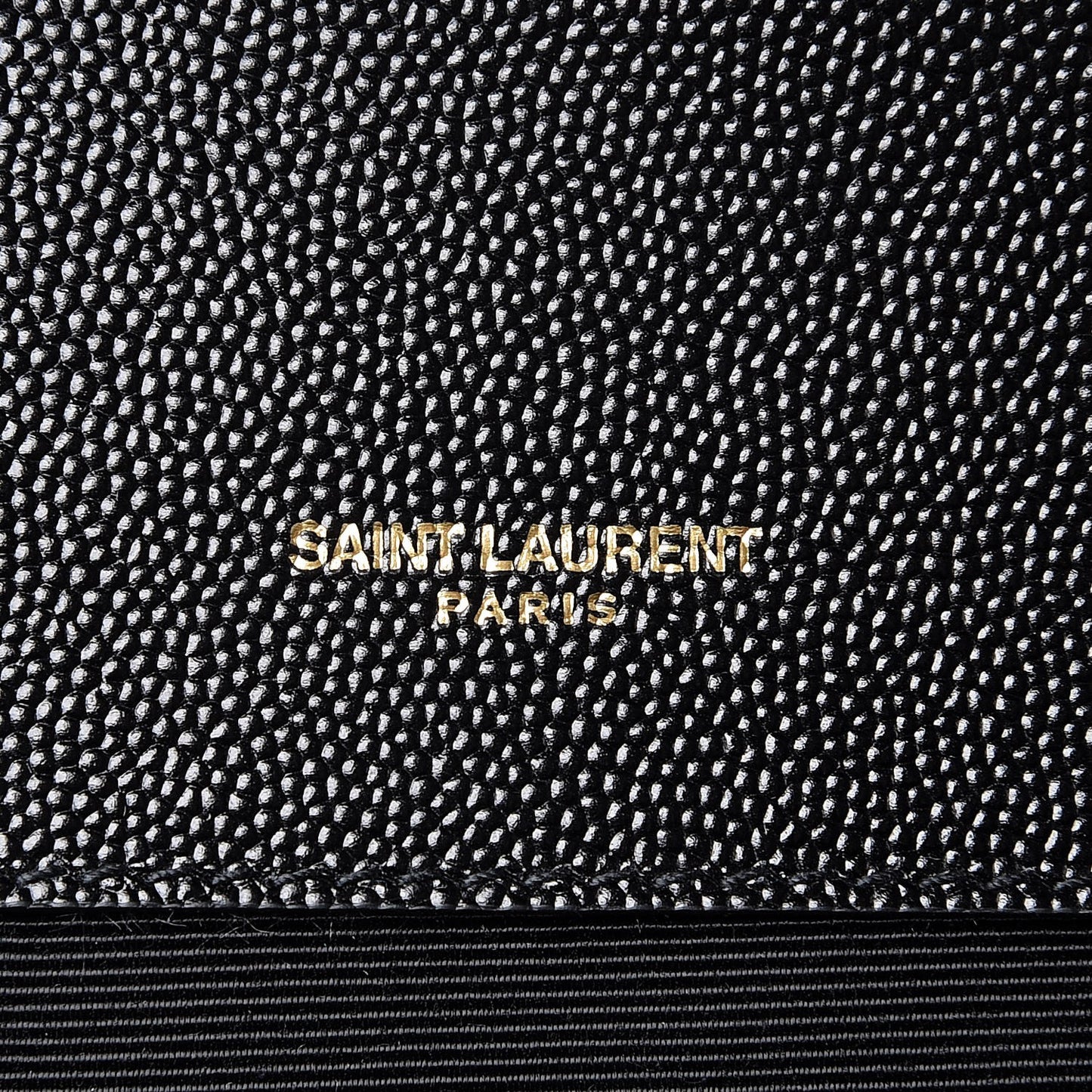 Grain De Poudre Textured Mixed Matelasse Large Triquilt Monogram Satchel Black
