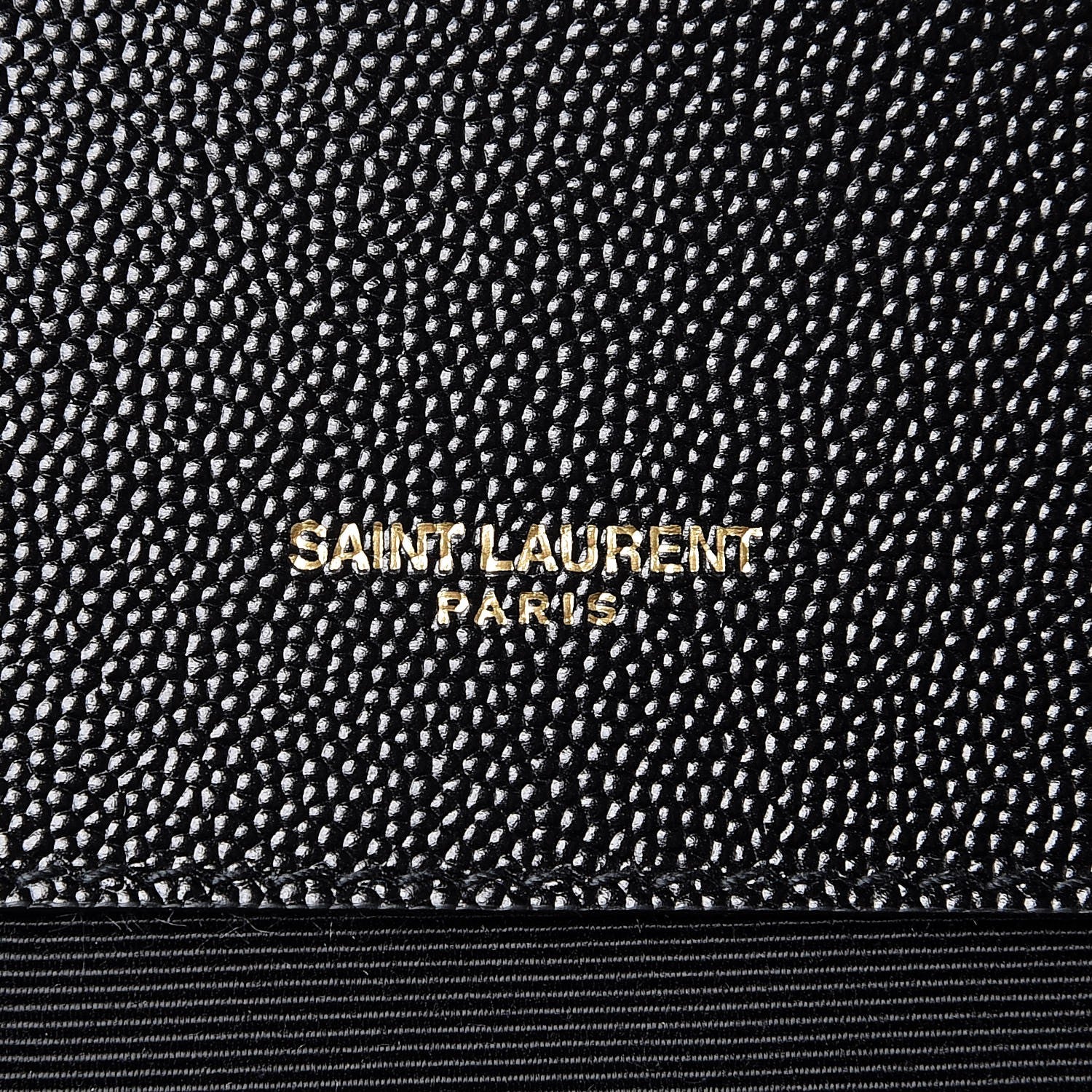 Saint Laurent Grain De Poudre Textured Mixed Matelasse Large Triquilt Monogram Satchel Black 6 of 7