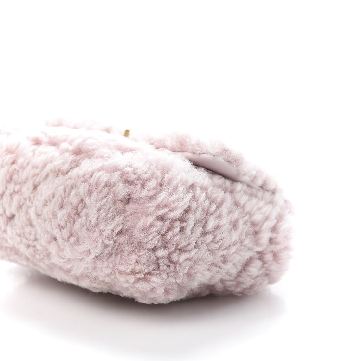 Chanel Shearling Sheepskin Medium 19 Flap Light Pink 9 of 12