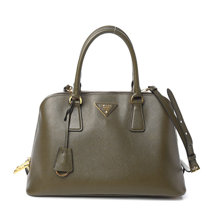 Prada Saffiano Lux Medium Promenade Tote Militare 1 of 10