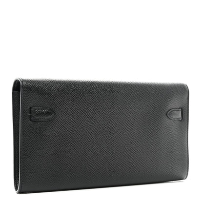 Hermes Epsom Kelly Wallet To Go Black 3 of 7
