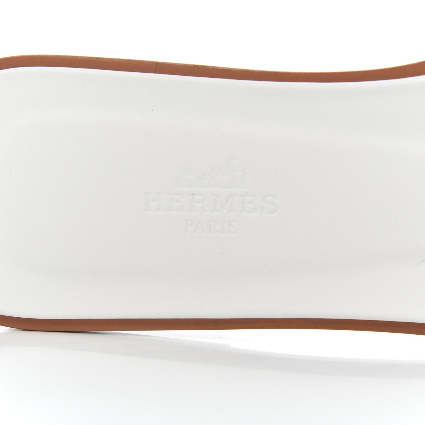 Box Calfskin Oran Sandals 38 White