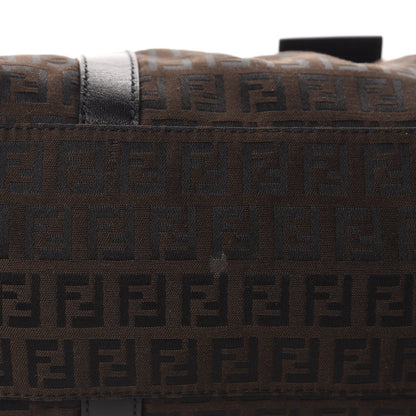 Fendi Zucchino Shoulder Bag Dark Brown 8 of 11