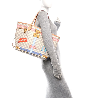 Louis Vuitton Damier Azur Summer Trunks Neo Neverfull MM 3 of 12