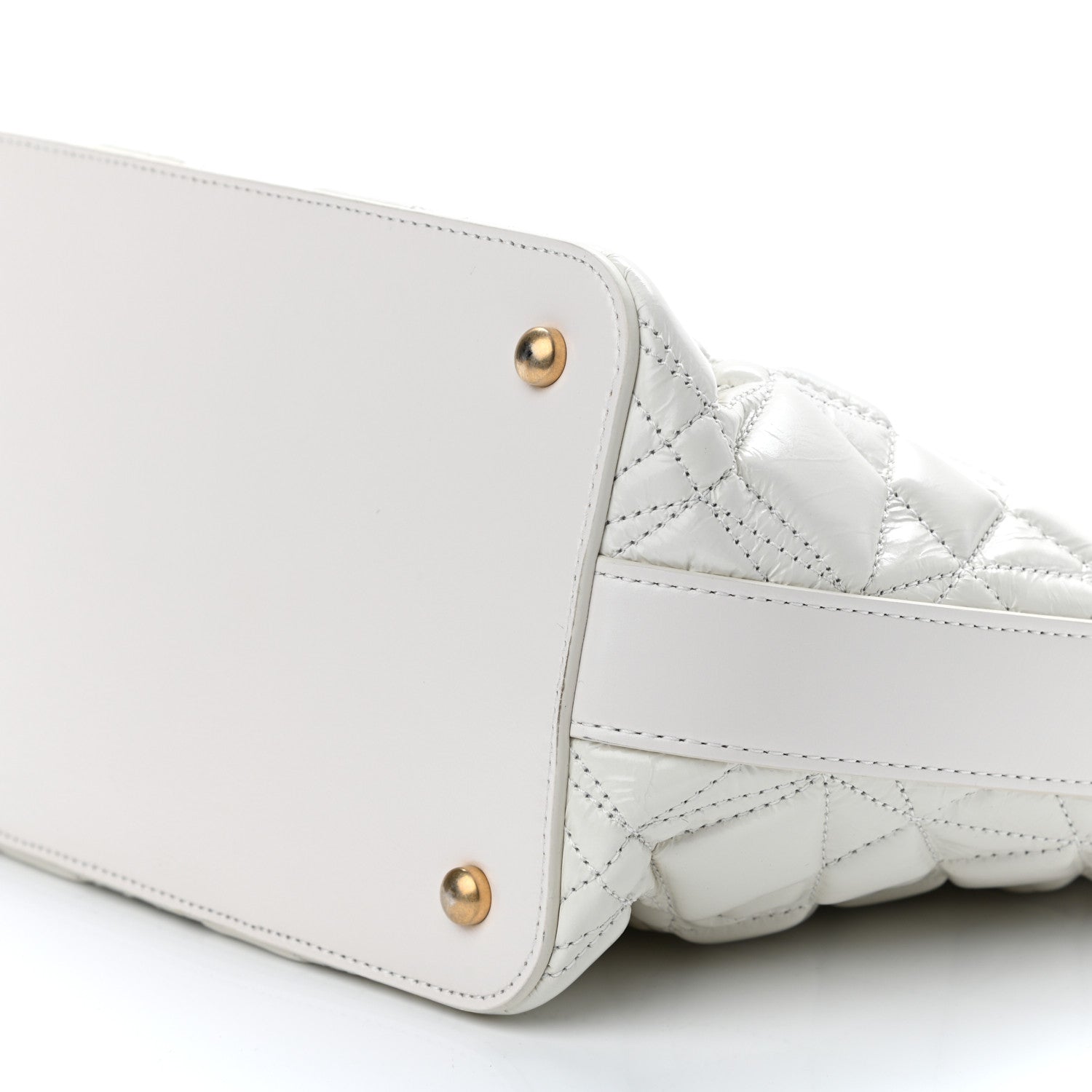 Chanel Glazed Calfskin Quilted State Of The Art Hobo White 10 of 12