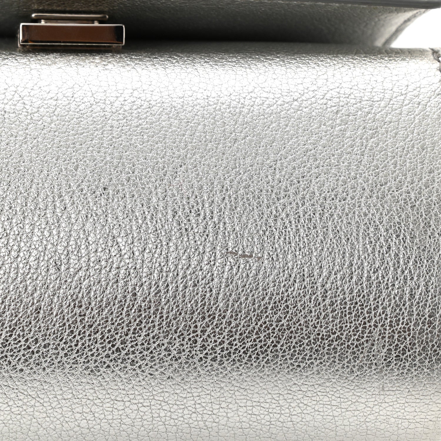 Givenchy Metallic Calfskin Mini Pandora Box Chain Crossbody Bag Silver 9 of 10
