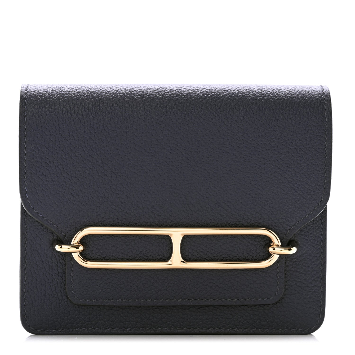 Hermes Evercolor Roulis Slim Wallet Bleu Nuit 1 of 8