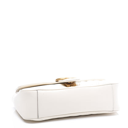 Gucci Calfskin Matelasse Small GG Marmont Shoulder Bag White 3 of 10