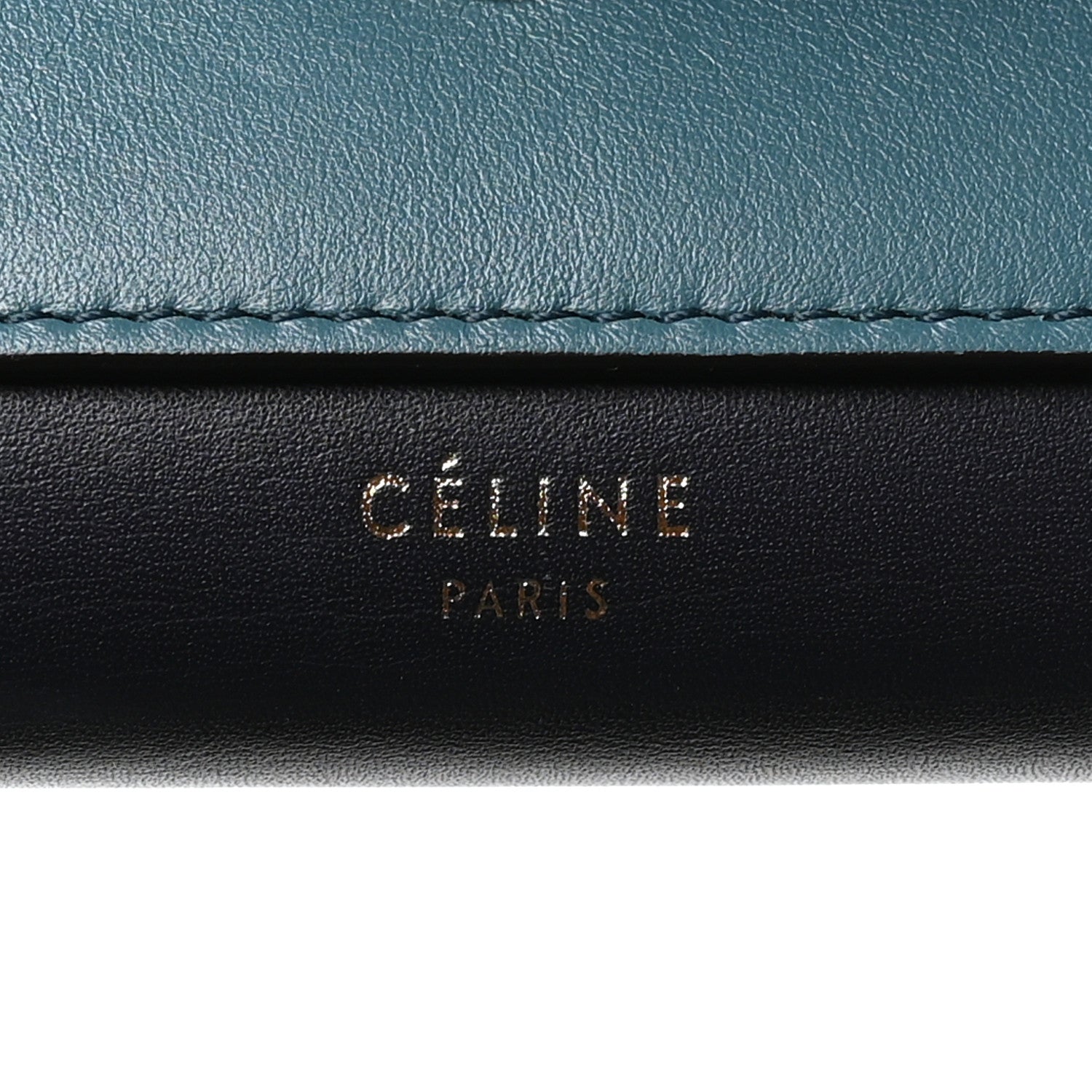 Celine Liege Calfskin Pocket Tri-Fold Multifunction Envelope Flap Wallet Mineral Multicolor 6 of 7