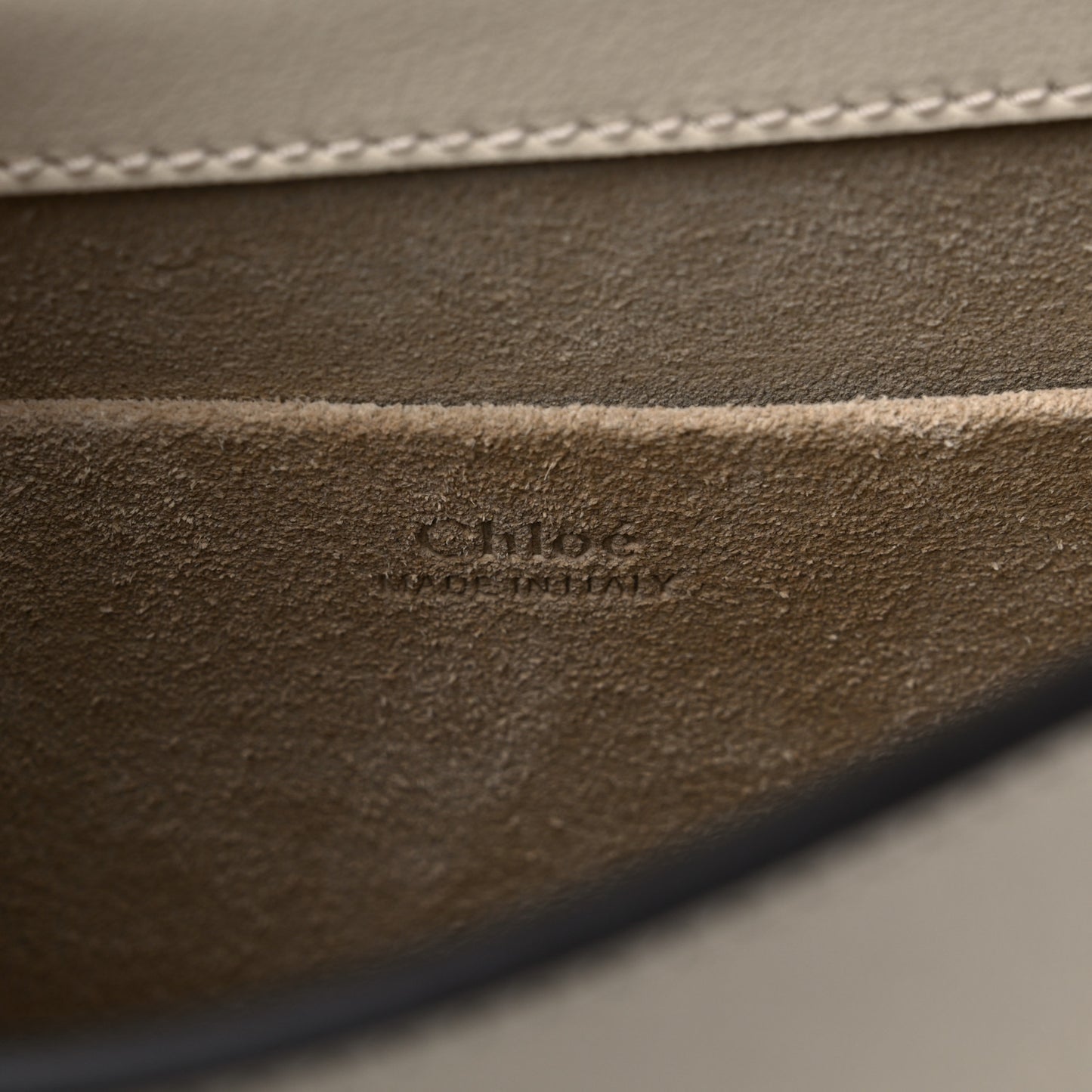 Calfskin Suede Small Nile Bracelet Bag Off White