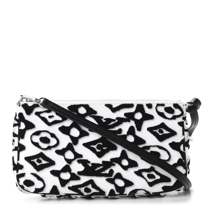 Louis Vuitton X UF Tufted Monogram Pochette Accessories White Black 1 of 11