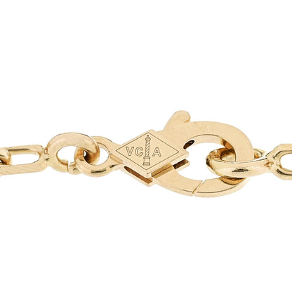 Van Cleef & Arpels 18K Yellow Gold 5 Motifs Guilloche Vintage Alhambra Bracelet 3 of 6