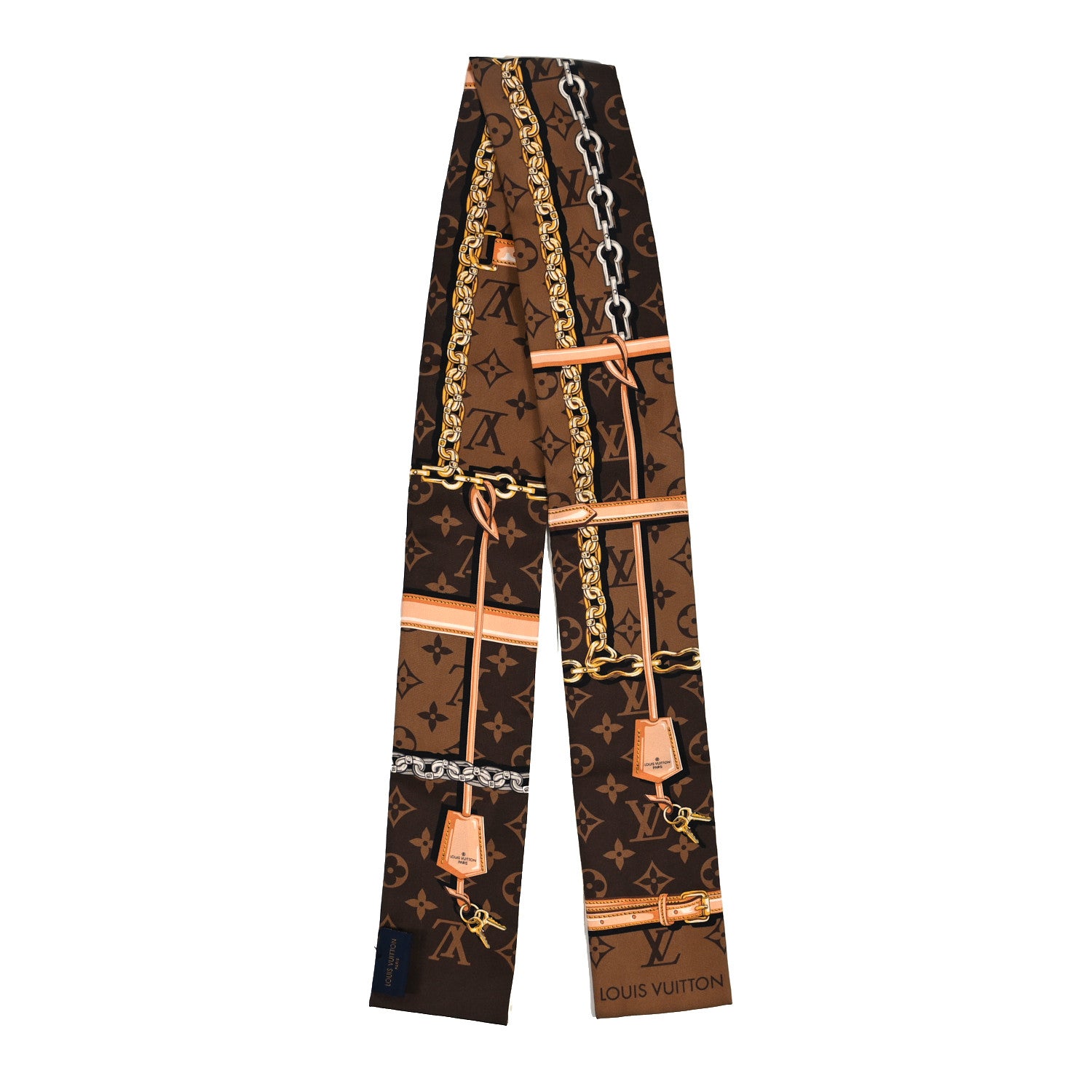 Louis Vuitton Silk Monogram Confidential Bandeau Brown 2 of 4